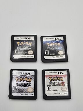 Pokémon Black, White, Black Version 2, White Version 2 DS Lot- REPRO COPIES